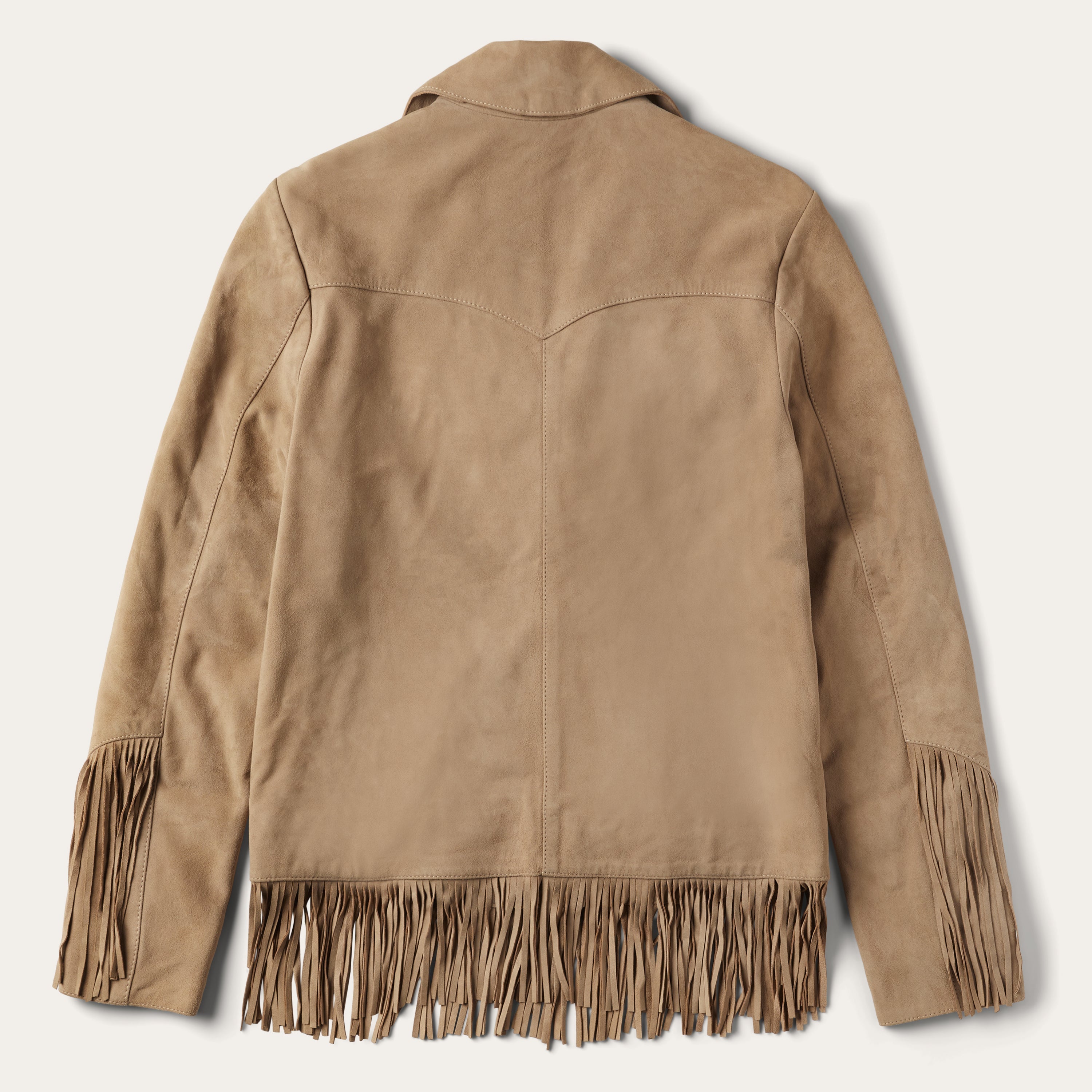 Stetson Tan Fringe Suede Jacket, Clothing