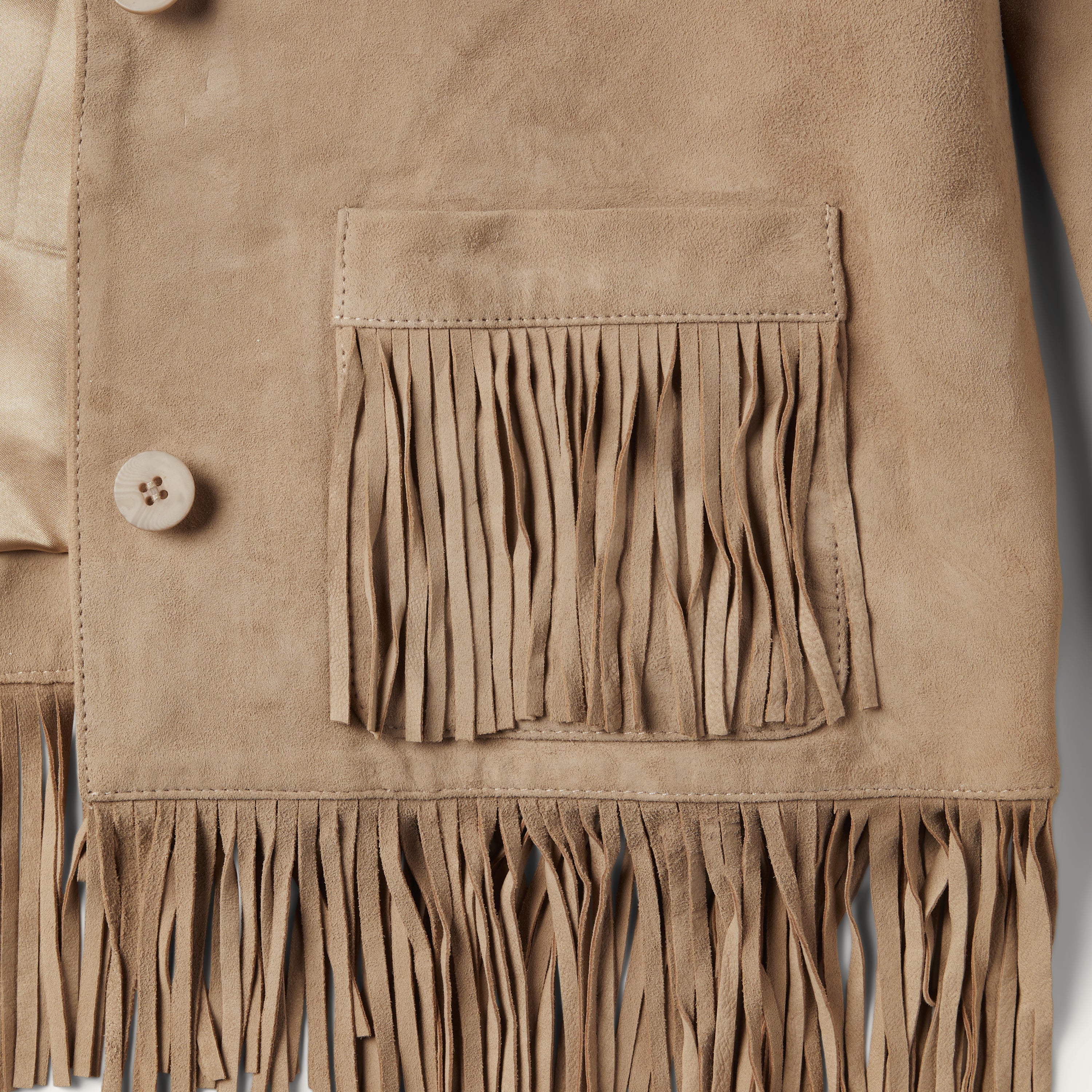 Stetson Tan Fringe Suede Jacket