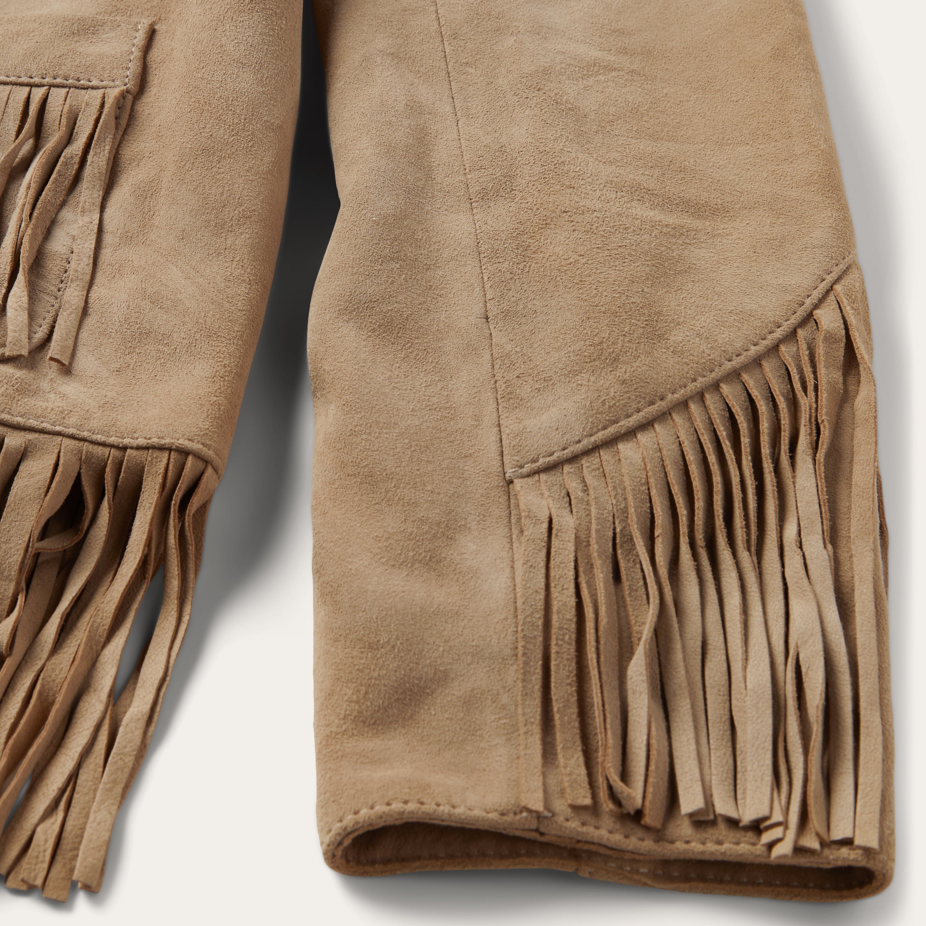 Stetson Tan Fringe Suede Jacket