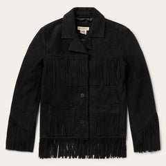 Stetson Black Fringe Suede Jacket