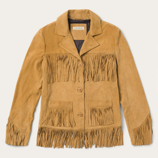 Stetson Tan Fringe Suede Jacket - Flyclothing LLC