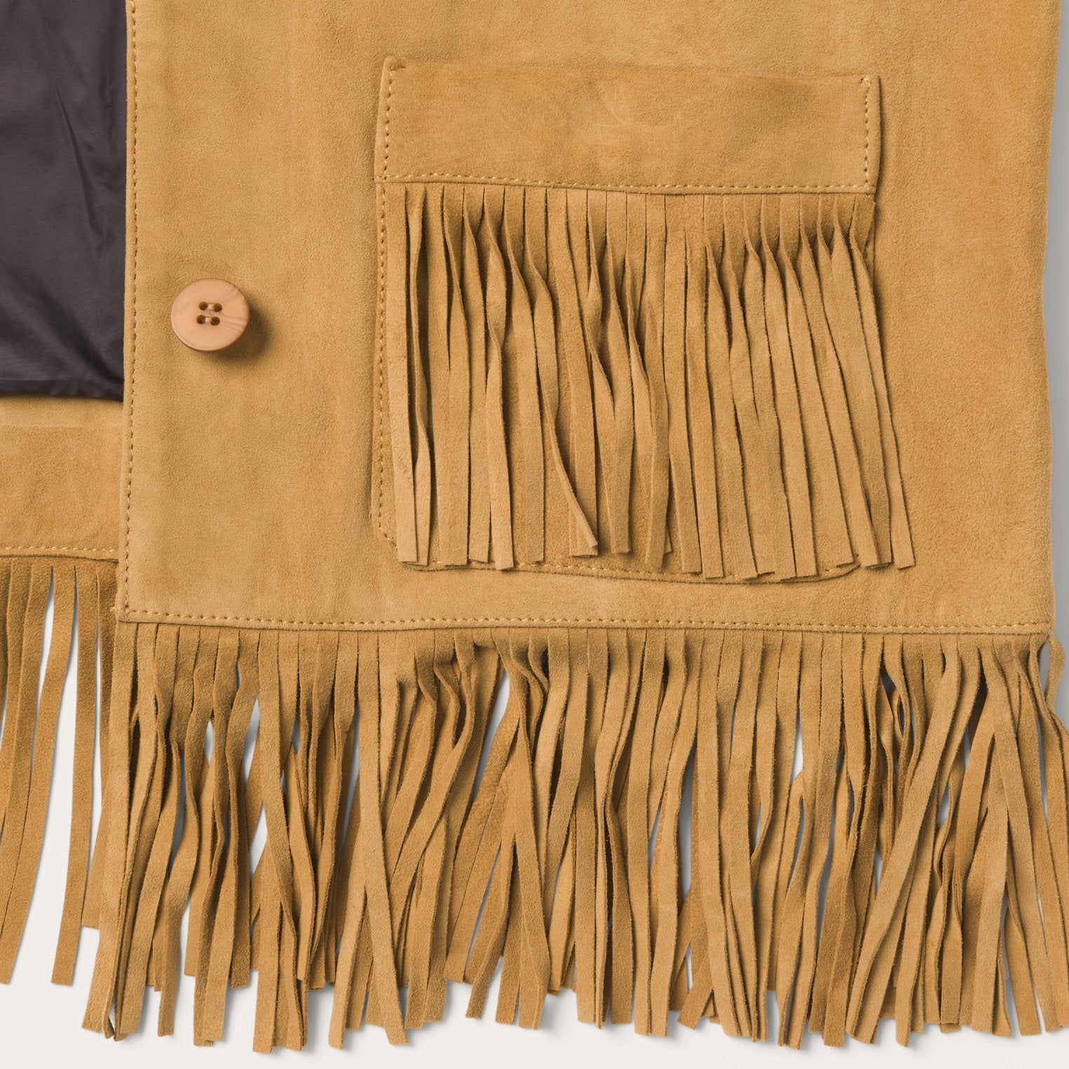 Stetson Tan Fringe Suede Jacket