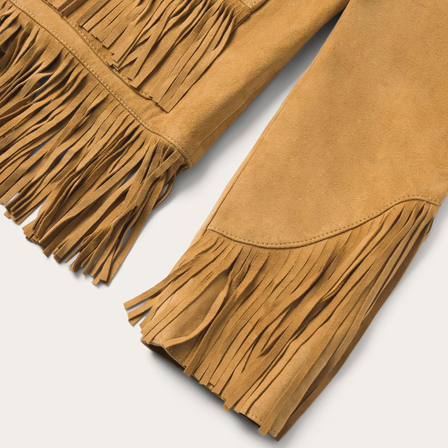 Stetson Tan Fringe Suede Jacket