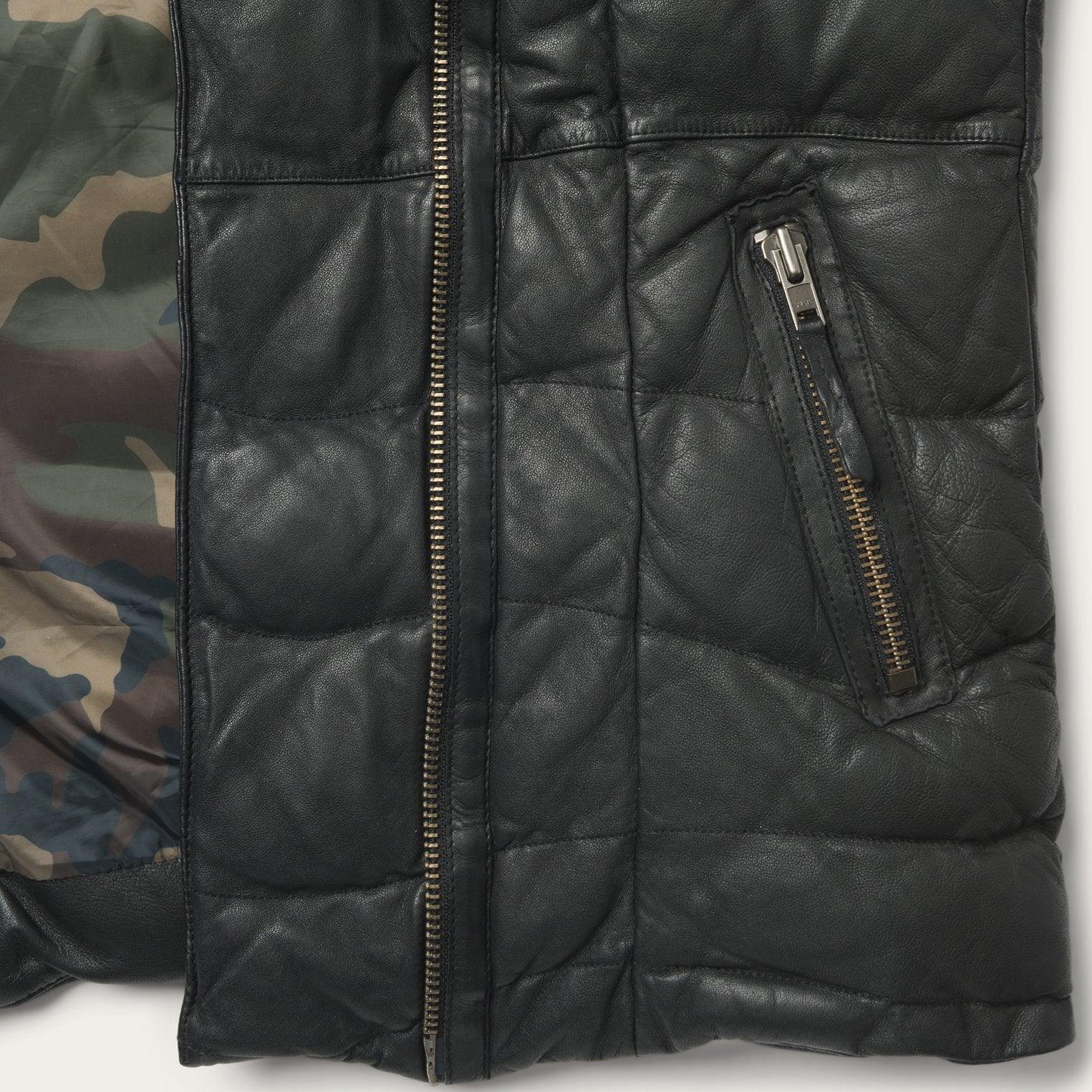 Stetson Leather Quilted Jacket With Hood - Flyclothing LLC