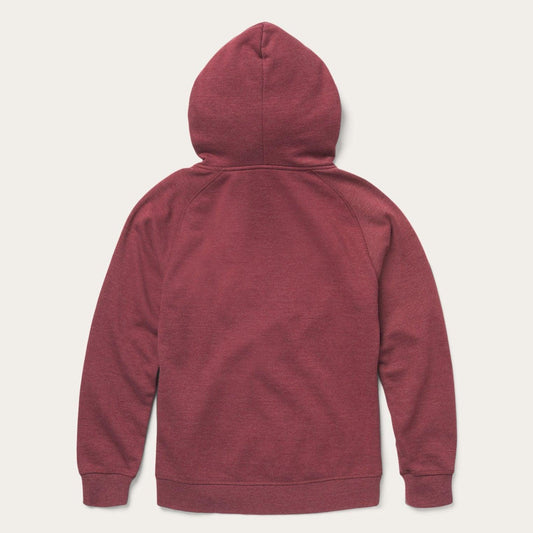 Stetson Maroon Heather Hooded Sweatshirt - Flyclothing LLC