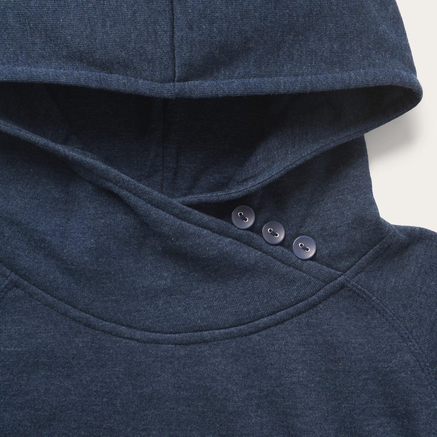 Stetson Navy Heather Hooded Sweatshirt - Flyclothing LLC