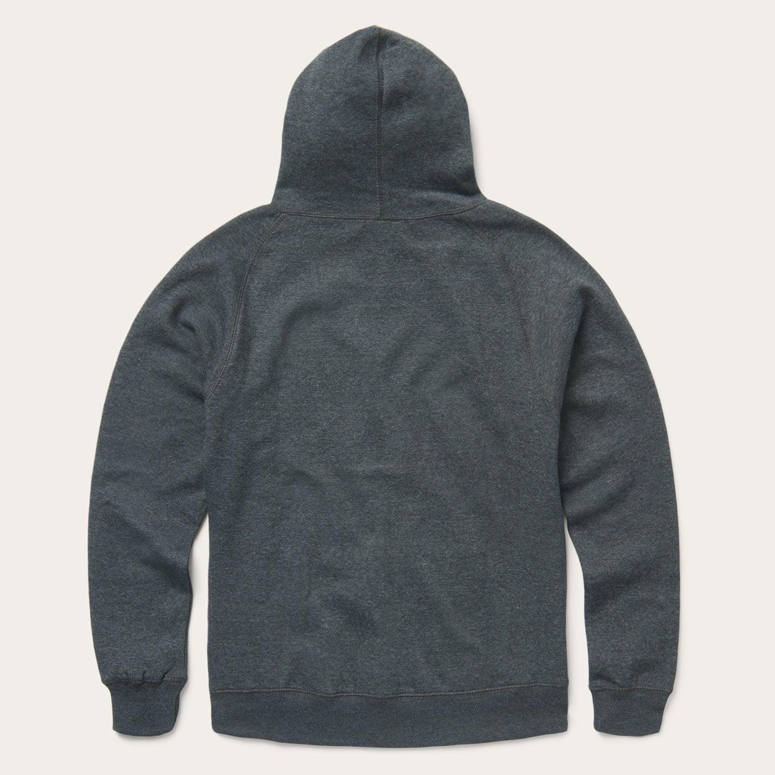 Stetson Charcoal Gray Fleece Knit Hooded Sweatshirt - Flyclothing LLC