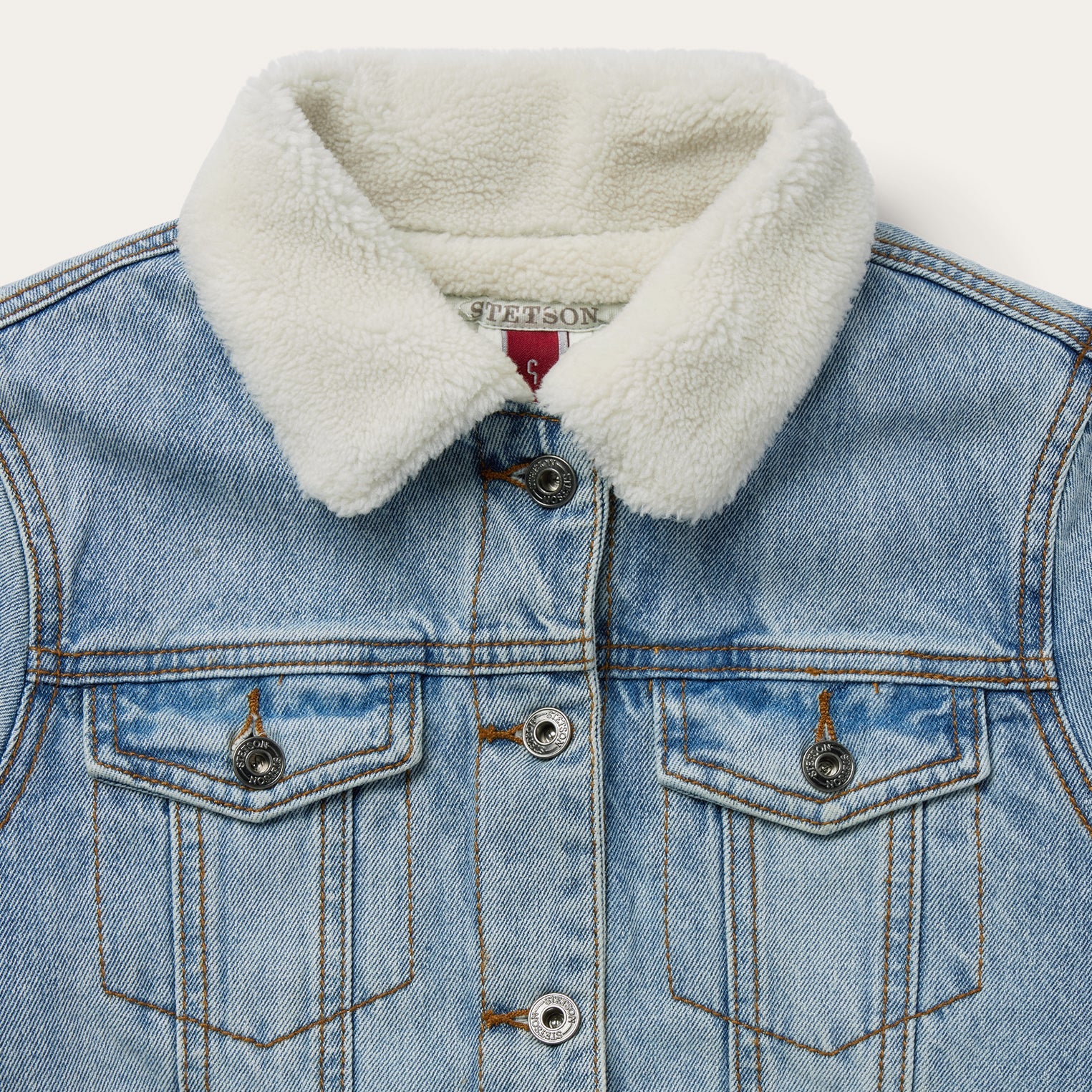 Stetson Denim Sherpa Lined Jacket - Flyclothing LLC