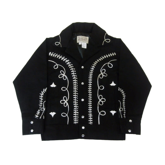 Rockmount Clothing Kid's Vintage Western Bolero Jacket with White Rope Embroidery