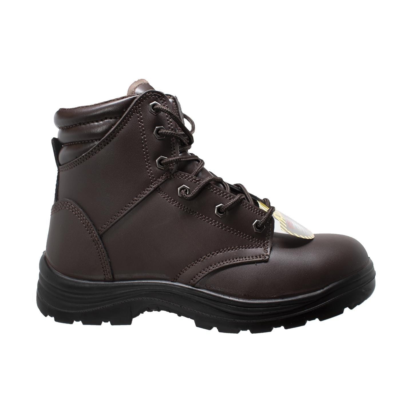 AdTec Men's 6" Steel Toe Work Boot Brown - Flyclothing LLC