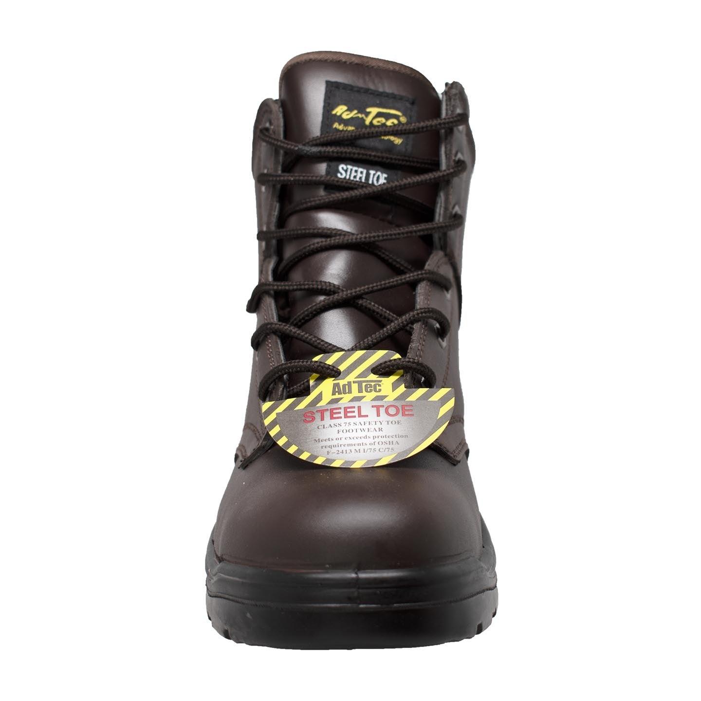 AdTec Men's 6" Steel Toe Work Boot Brown - Flyclothing LLC