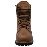 AdTec Men's 9" Waterproof Logger Brown - Flyclothing LLC