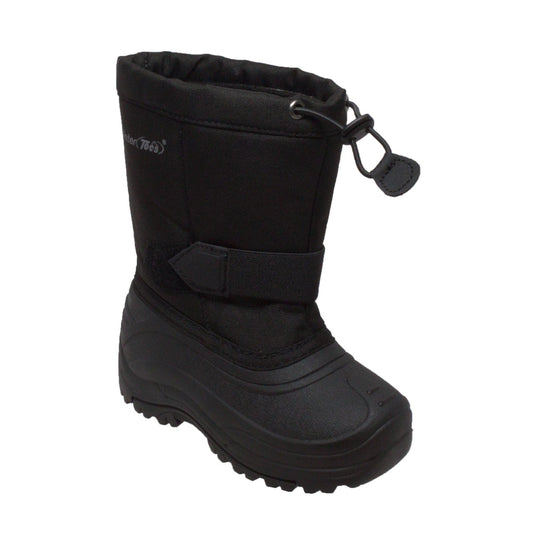 Winter Tecs Children's Nylon Winter Boots Black - Flyclothing LLC