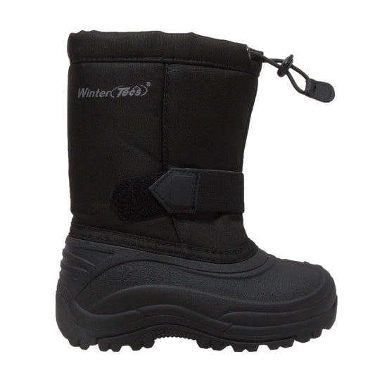 Winter Tecs Children's Nylon Winter Boots Black - Flyclothing LLC