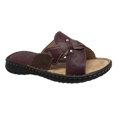 Shaboom Women's Comfort Sandal Red/Brown - Flyclothing LLC