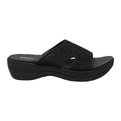 Shaboom Women's Comfort Curved Slide Sandals Black - Flyclothing LLC