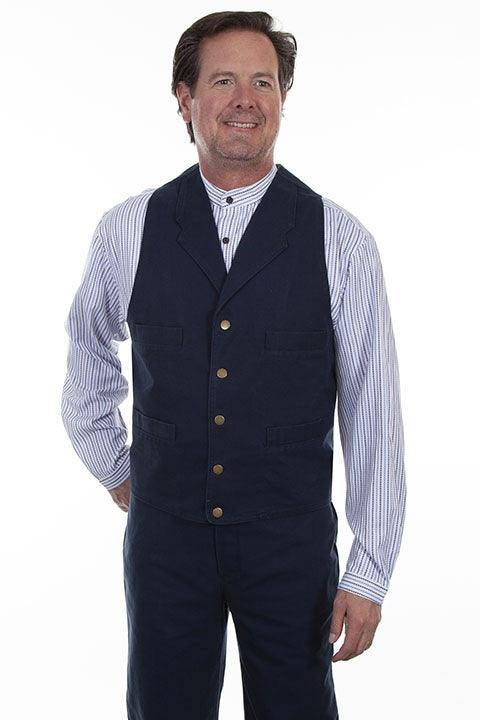 Scully NAVY CANVAS VEST - Flyclothing LLC