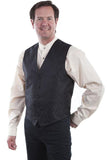 Scully BLACK NO LAPEL PAISLEY VEST - Flyclothing LLC