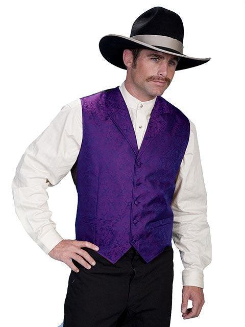 Scully PURPLE PAISLEY VEST - Flyclothing LLC