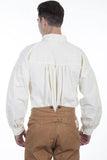 Scully IVORY TWO BUTTON PLACKET SHIRT - Scully Leather