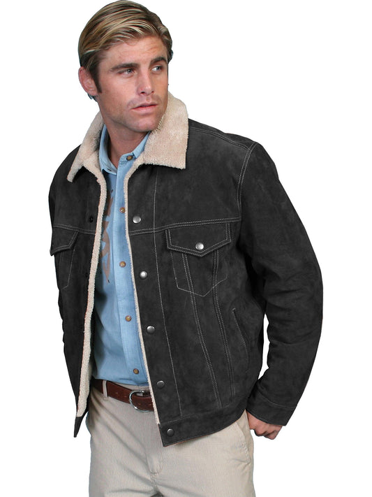 Scully BLACK BOAR SUEDE MEN'S JACKET - Flyclothing LLC