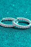 Moissanite 925 Sterling Silver Huggie Earrings - Flyclothing LLC