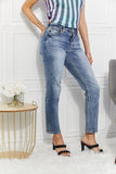 Kancan Full Size Amara High Rise Slim Straight Jeans - Flyclothing LLC