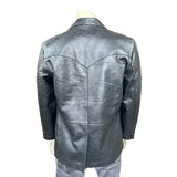 Rockmount Clothing Men's Black Leather Western Blazer Lamb - Rockmount Clothing