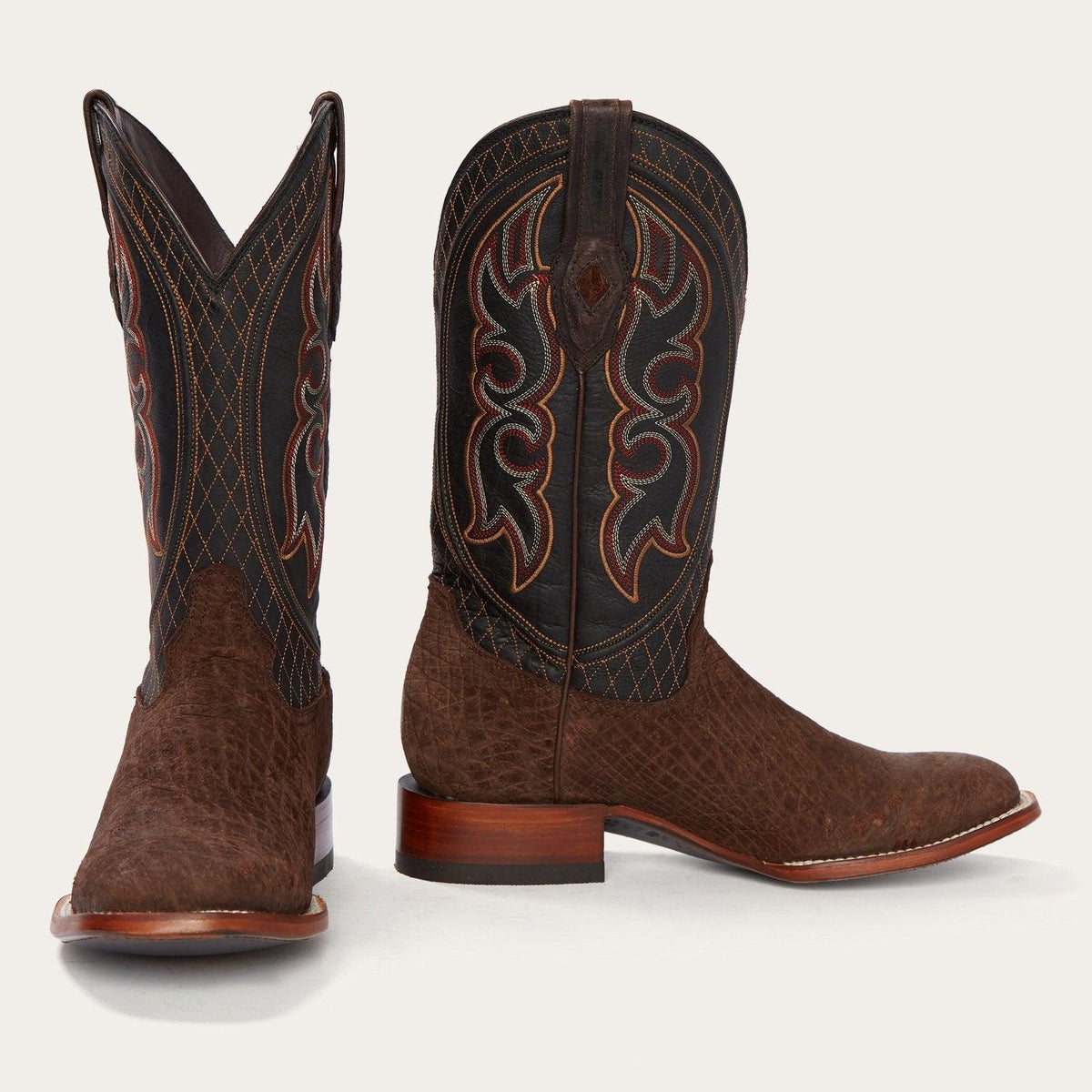 Stetson Butte Brown Hippopotamus Cowboy Boot - Flyclothing LLC