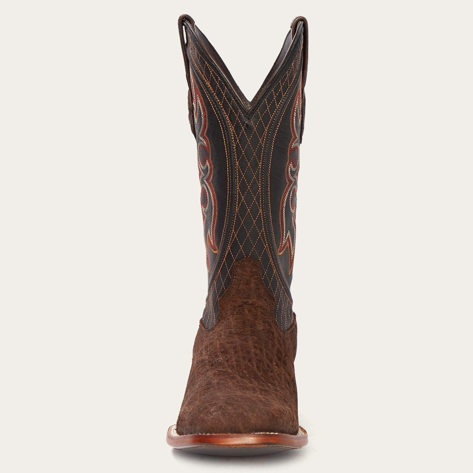 Stetson Butte Brown Hippopotamus Cowboy Boot - Flyclothing LLC