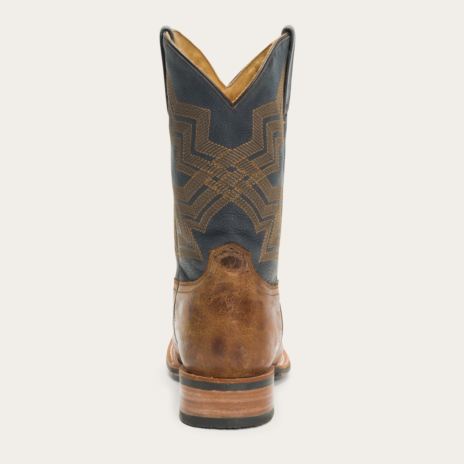 Stetson Goddard Burnished Blue & Brown Leather Boot