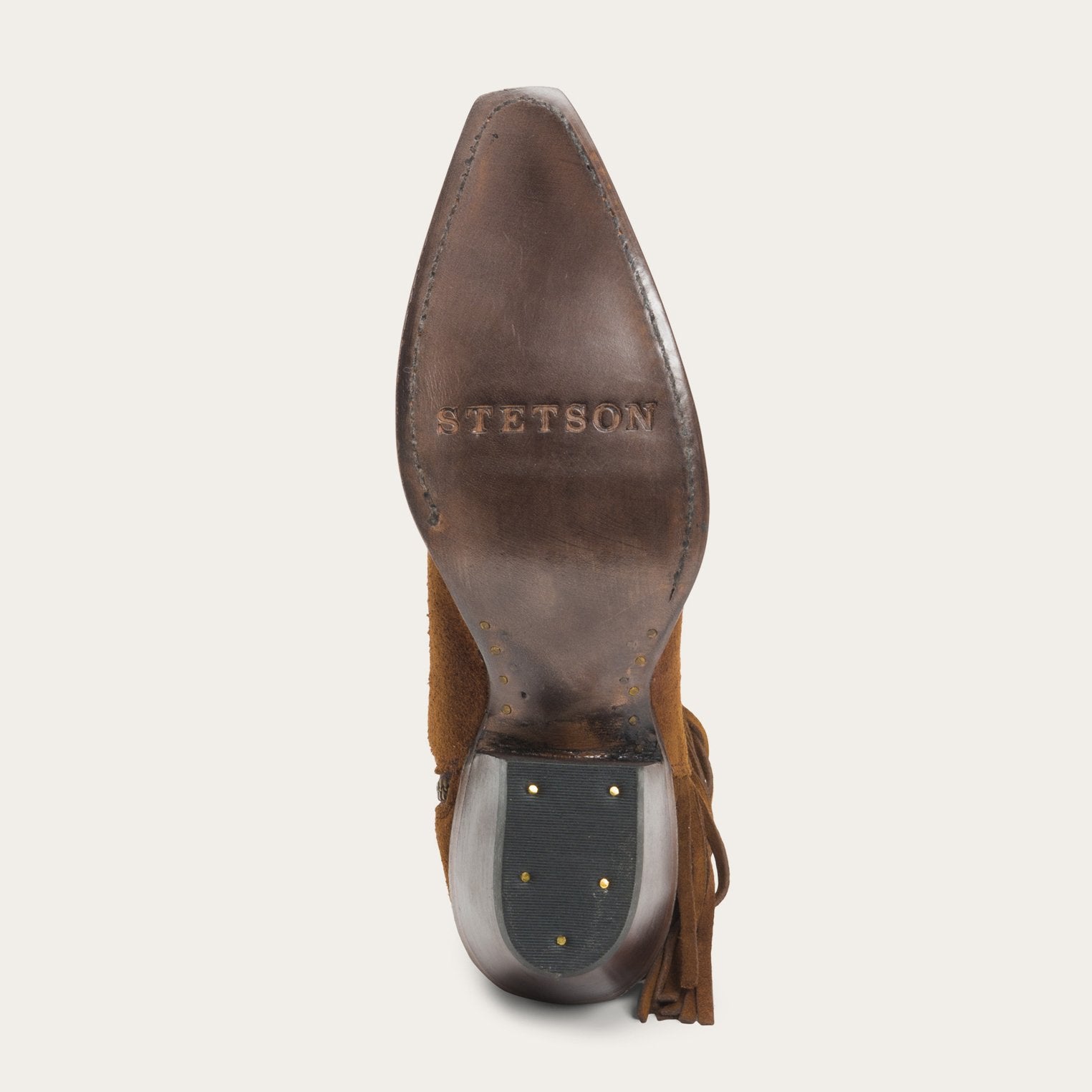 Stetson Halle Suede Fringe Side Zip Boot