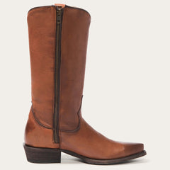 Stetson Austin Leather Cognac Leather Snip Toe Boot