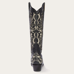 Stetson Ivy Destroyer Black & Durango Cream Cowboy Boot - Flyclothing LLC