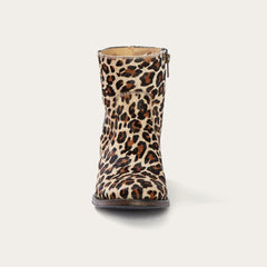 Stetson Cheetah Print Side Zip Ankle Boot - Flyclothing LLC