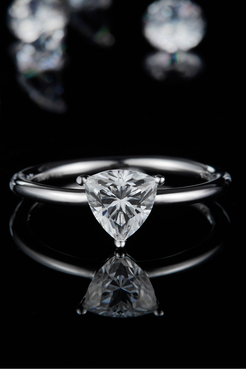 1 Carat Moissanite 925 Sterling Silver Solitaire Ring - Flyclothing LLC