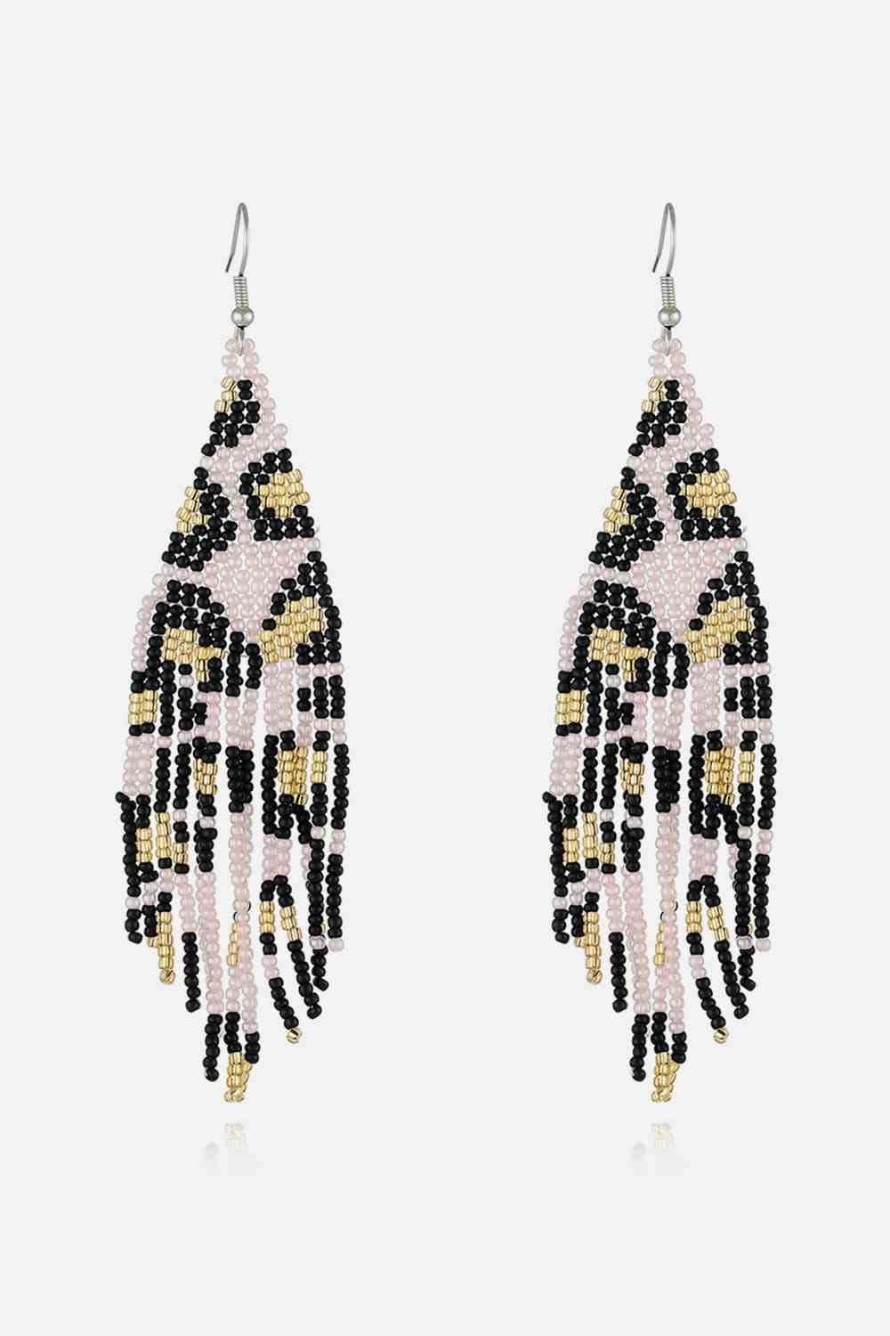 Beaded Dangle Earrings - Trendsi