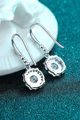 925 Sterling Silver Moissanite Hook Earrings - Trendsi