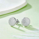 Moissanite 925 Sterling Silver Earrings - Flyclothing LLC