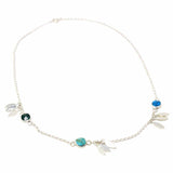 Necklace, Feathers and Turquoise - Flyclothing LLC