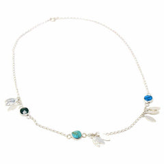 Necklace, Feathers and Turquoise - Flyclothing LLC