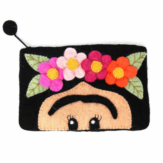 Hand Crafted Felt: Frida Pouch - Flyclothing LLC