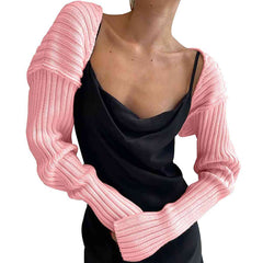 Long Sleeve Knit Bolero - Flyclothing LLC