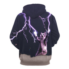 Full Size Printed Drawstring Hoodie with Pockets - Flyclothing LLC