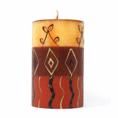 Single Boxed Hand-Painted Pillar Candle - Bongazi Design - Nobunto - Flyclothing LLC