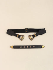 Double Buckle PU Leather Belt - Flyclothing LLC