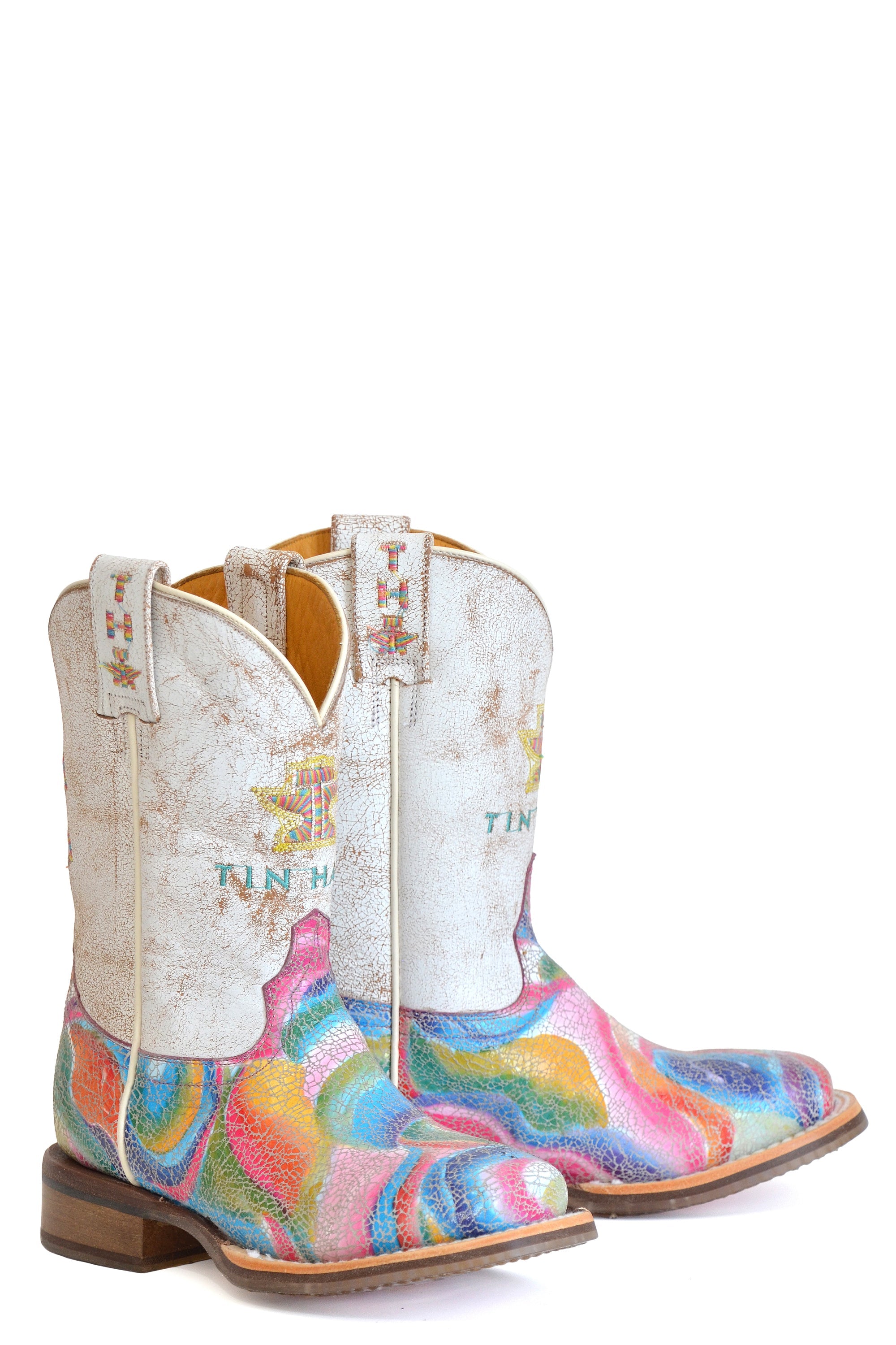 Tin Haul LITTLE GIRLS COLOR BURST WITH COWGIRL SOLE - Flyclothing LLC