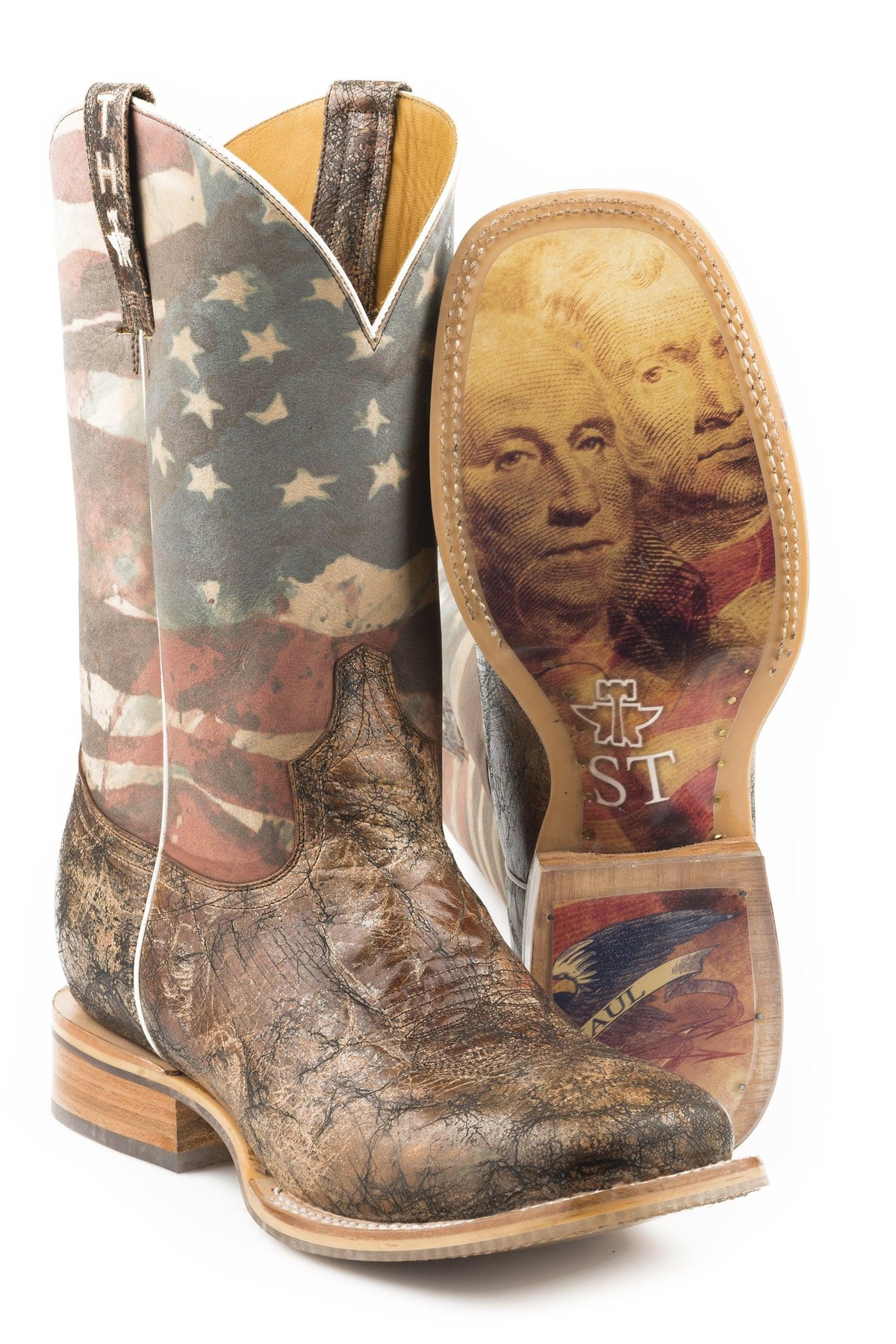 Tin Haul Mens Land Of The Free With Presidential Sole - Flyclothing LLC