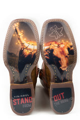 Tin Haul MENS KEEP OUT WITH LONGHORN LIGHTS OUT - Flyclothing LLC