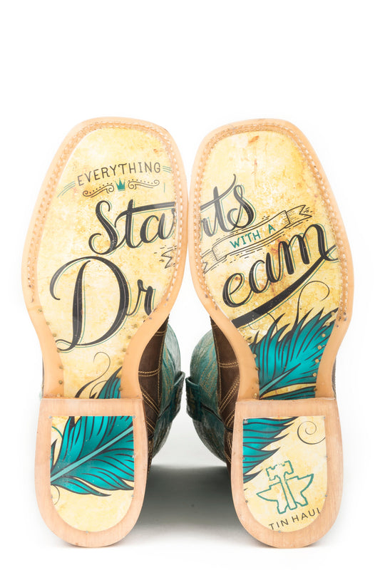 Tin Haul WOMENS DREAMCATCHER WITH START WITH A DREAM SOLE - Flyclothing LLC